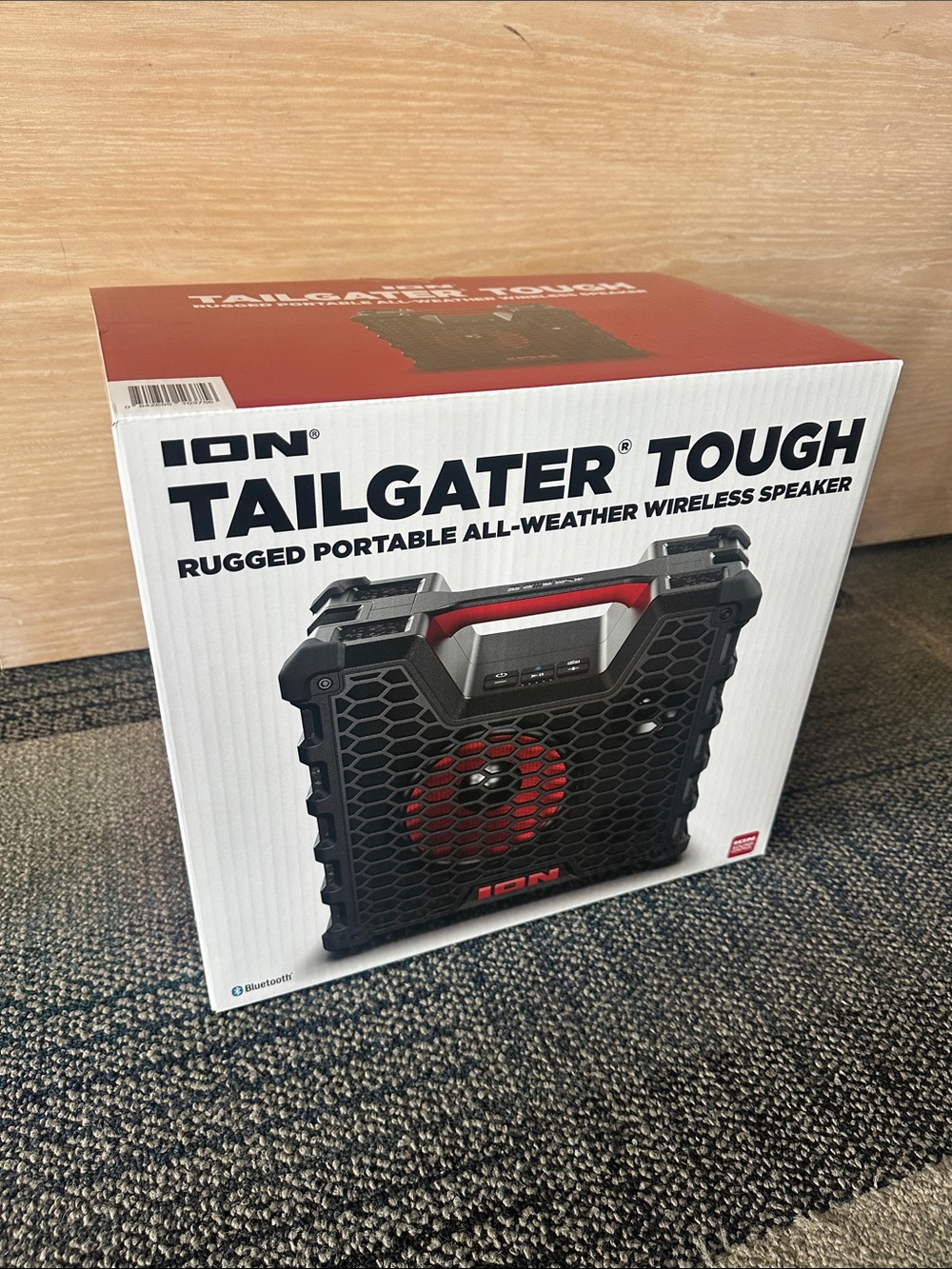 Tailgater Tough Rugged Portable Wireless Speaker - Black & Red